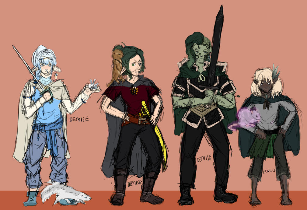 Group Sketch and colour